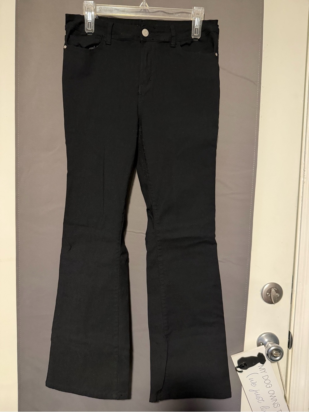 Black Boot-Cut Women's Pants